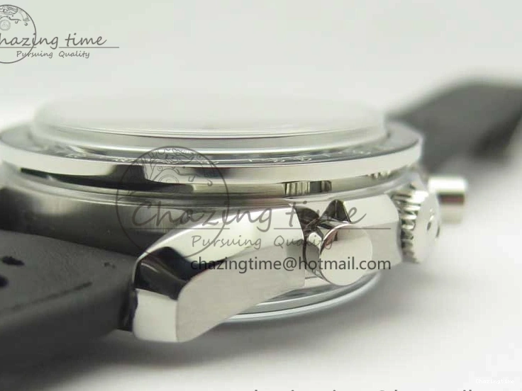 1224 Racing Master Chronometer OMF 1:1 Best Edition Black Dial Orange Hand on Black Leather Strap A Contemporary 7999